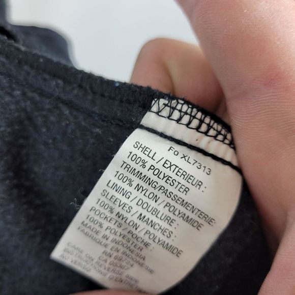 Columbia Women's Size Small Full Zip gray black Fuzzy Fleece Jacket Zip pockets - Picture 7 of 7